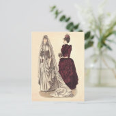 Victoriaans huwelijksreis briefkaart (Staand voorkant)