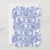 Victoriaans Iets Blauw Frans Vrijgezellenfeest Kaart (Achterkant)