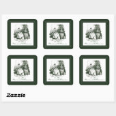  Victoriaans Illustratieboek Bord Sticker (Vel)