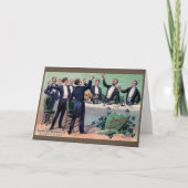 Victoriaans Irish Toast St. Patrick's Day Kaart (Voorkant)