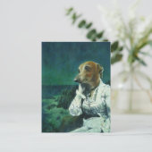 Victoriaans Italiaanse windhond Briefkaart (Staand voorkant)