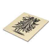 Victoriaans jaar: groenten en fruit Tegeltje (Zijkant)