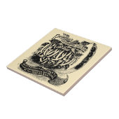 Victoriaans jaar groenten en fruit Tegeltje (Zijkant)