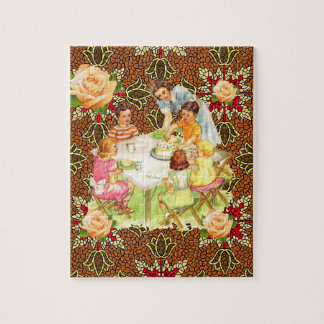 Victoriaans Jigzaag Puzzle Legpuzzel