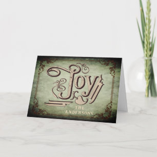 Victoriaans Joy Holiday Kaart