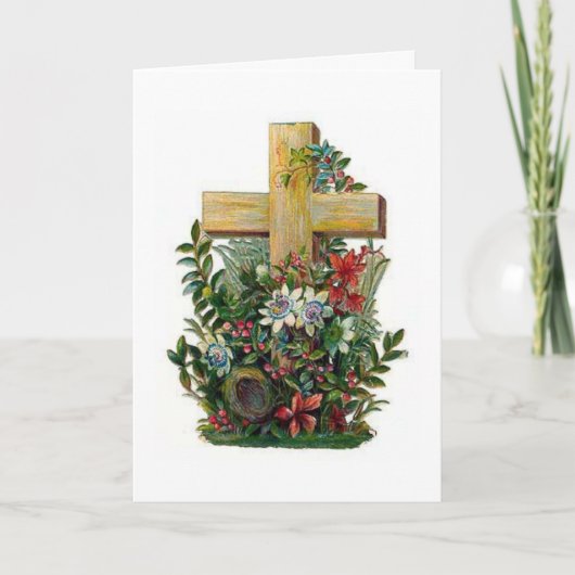 Victoriaans kaart voor crossPasen (Voorkant)