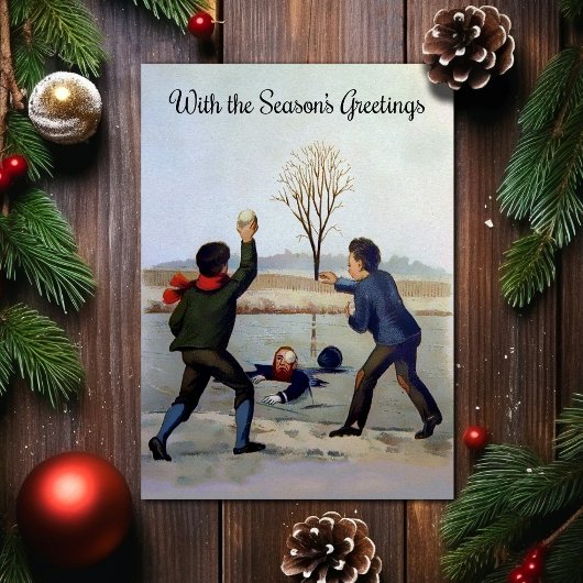  Victoriaans Kaart voor Kerstmis