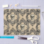 Victoriaans Kader Skulls Gothic Skeleton Gothic Tissuepapier (Craft)