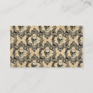 Victoriaans Kader Skulls Gothic Skeleton Gothic Visitekaartje