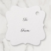  Victoriaans kalligrafisch kerst label (Achterkant)