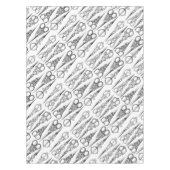 Victoriaans kapper naaischaar elegant tafelkleed (Voorkant)