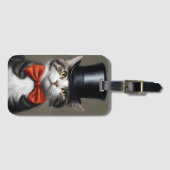 Victoriaans kat bagagelabel (Voorkant (horizontaal))