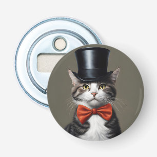 Victoriaans kat button flesopener