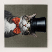 Victoriaans kat legpuzzel (Horizontaal)