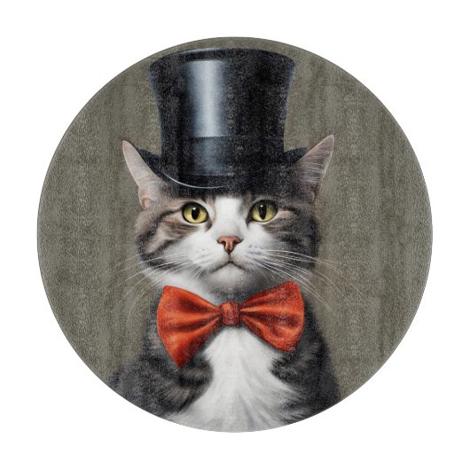 Victoriaans kat snijplank (Voorkant)