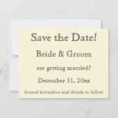 Victoriaans katten in Petten Bewaar de datum Save The Date (Achterkant)