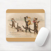  Victoriaans katten Kittens Valentijnsdag Muismat (Met muis)