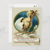 Victoriaans kerst Briefkaart (Voorkant / Achterkant)