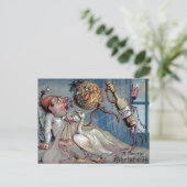  Victoriaans kerst Briefkaart (Staand voorkant)