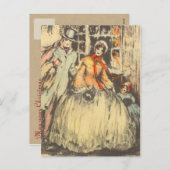 Victoriaans kerst Briefkaarten (Voorkant / Achterkant)