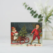 Victoriaans kerst Briefkaarten (Staand voorkant)