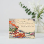 Victoriaans kerst Briefkaarten (Staand voorkant)