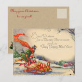Victoriaans kerst Briefkaarten (Voorkant / Achterkant)