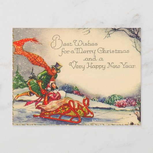 Victoriaans kerst Briefkaarten (Voorkant)