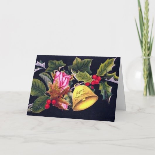 Victoriaans kerst feestdagen kaart (Voorkant)