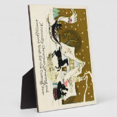 Victoriaans kerst fotoplaat (Zijkant)