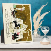 Victoriaans kerst fotoplaat (Zijkant)