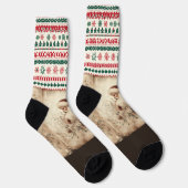 Victoriaans kerst Kaart kunst Sokken (Rechts)