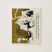 Victoriaans kerst legpuzzel (Verticaal)