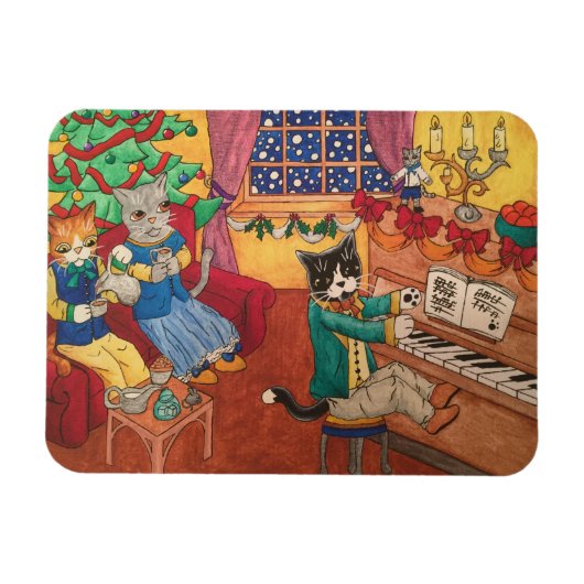 Victoriaans kerst magneet (Horizontaal)