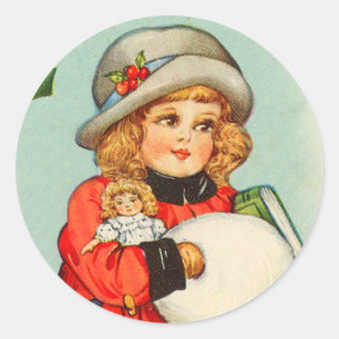 Victoriaans Kerst sticker