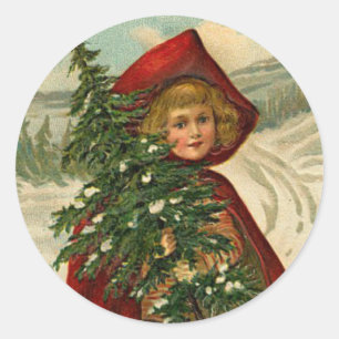 Victoriaans Kerst sticker