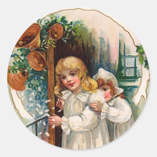 Victoriaans Kerst stickers (Voorkant)