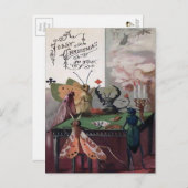 Victoriaans kerst van Poker Bugs Briefkaart (Voorkant / Achterkant)