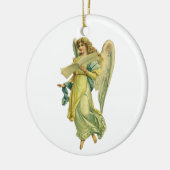 Victoriaans kerstangel, Gloria in Excelsis Deo Keramisch Ornament (Links)