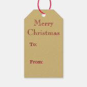 Victoriaans kerstbomen Teddy Bear Gift Labels Cadeaulabel (Voorkant)