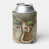 Victoriaans kerstboom blikjeskoeler (Blikje Achterkant)