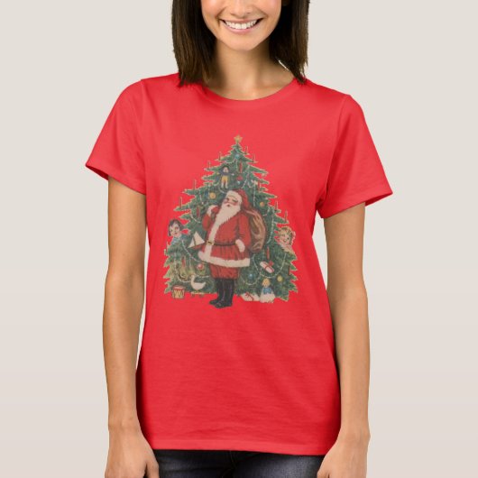 Victoriaans kerstboom voor kerstmis t-shirt (Voorkant)