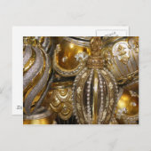 Victoriaans kerstboomkleuren feestdagenkaart (Voorkant / Achterkant)