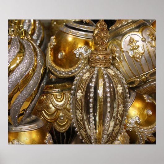 Victoriaans kerstboomkleuren poster (Voorkant)