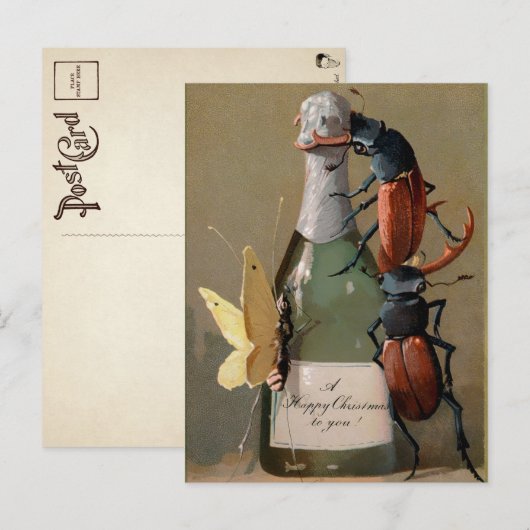  Victoriaans kerstBriefkaart Briefkaart (Voorkant / Achterkant)