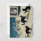  Victoriaans kerstBriefkaart Briefkaart (Voorkant / Achterkant)