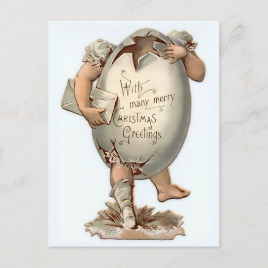  Victoriaans kerstBriefkaart Briefkaart (Voorkant)