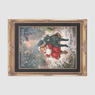 Victoriaans kerstcadeaupapier tissuepapier