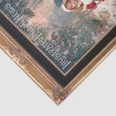 Victoriaans kerstcadeaupapier tissuepapier (Detail)