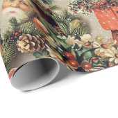  Victoriaans kerstcadeautjes Cadeaupapier (Rol Hoek)